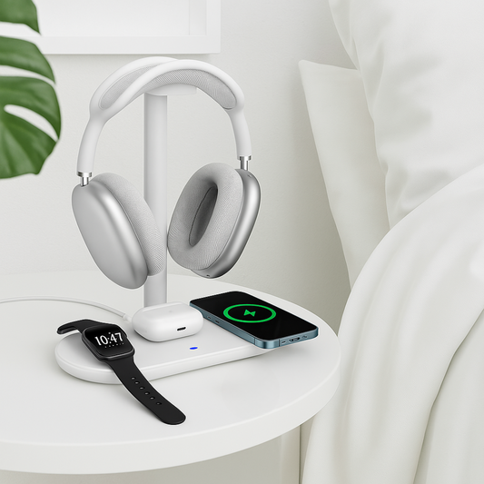 VoltHub Quad – 4-in-1-Wireless-Charger – Produktansicht 1