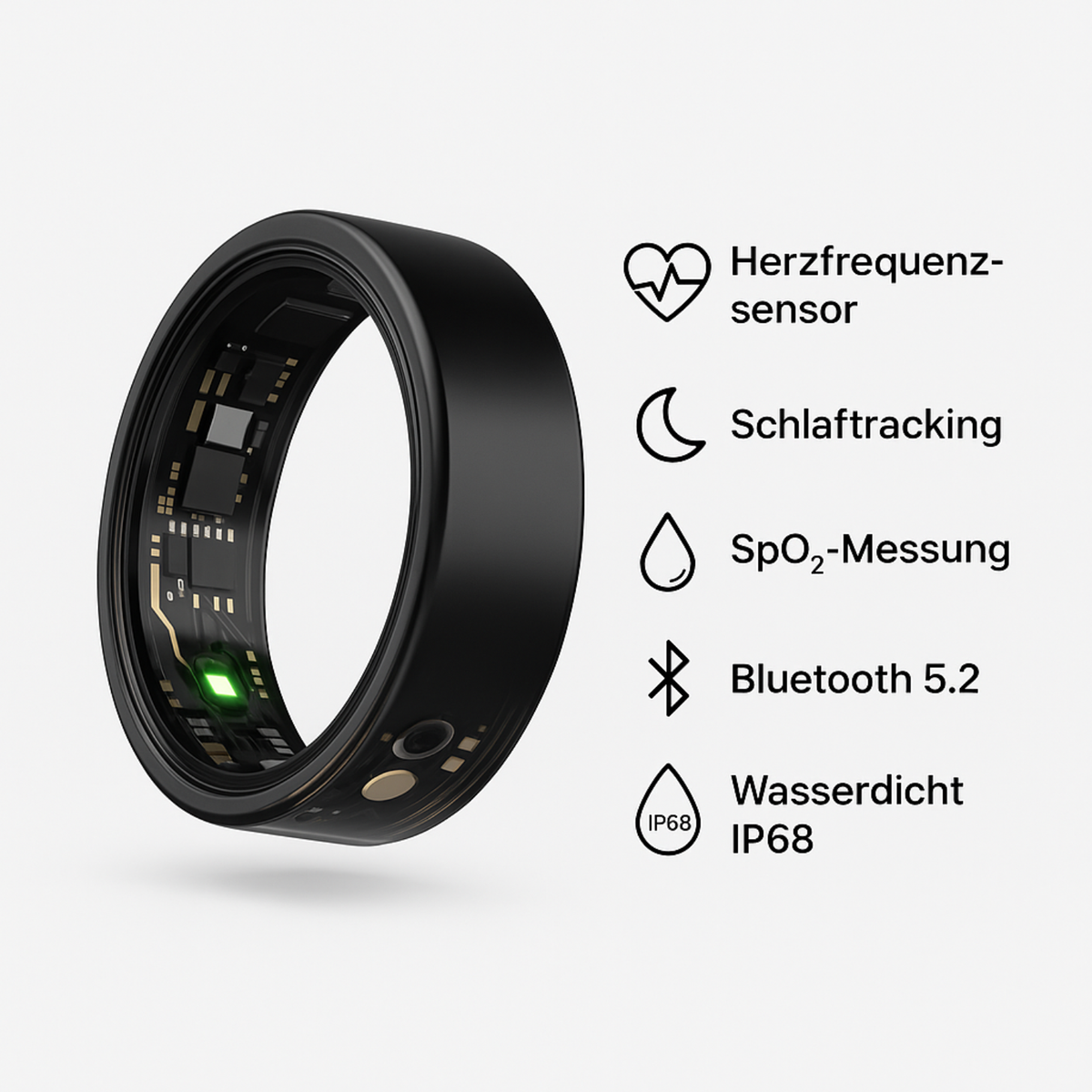 Vitalis Ring – Smart Ring für Fitness & Gesundheit – Produktansicht 4