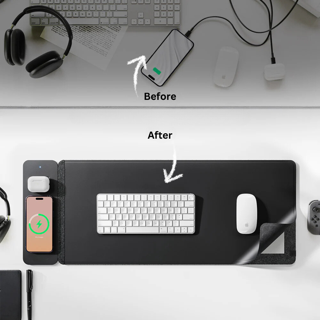 VoltDesk – Schreibtischunterlage mit Ladefunktion – Produktansicht 6