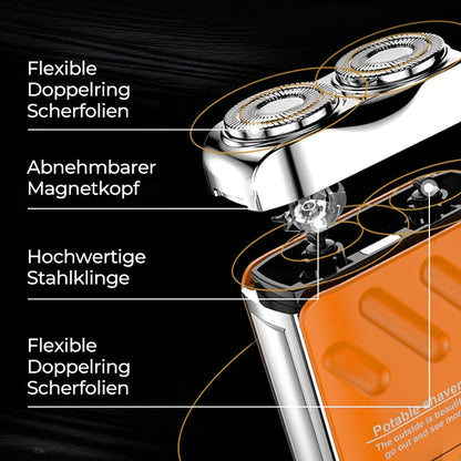 GlideEdge Mini – Kompakter Elektrorasierer – Produktansicht 4