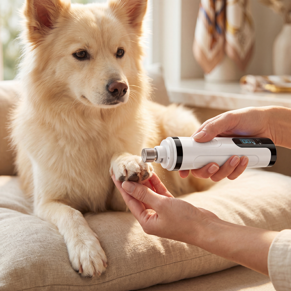 PawTrim Nail – Elektrischer Krallenschleifer mit LED-Licht – Produktansicht 3