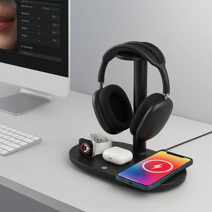 VoltHub Quad – 4-in-1-Wireless-Charger – Produktansicht 2