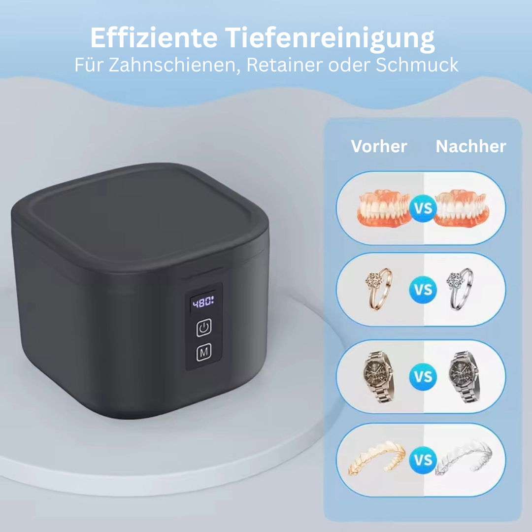 PureWave Trio – Ultraschallreiniger für Zahnschienen & Schmuck – Produktansicht 2
