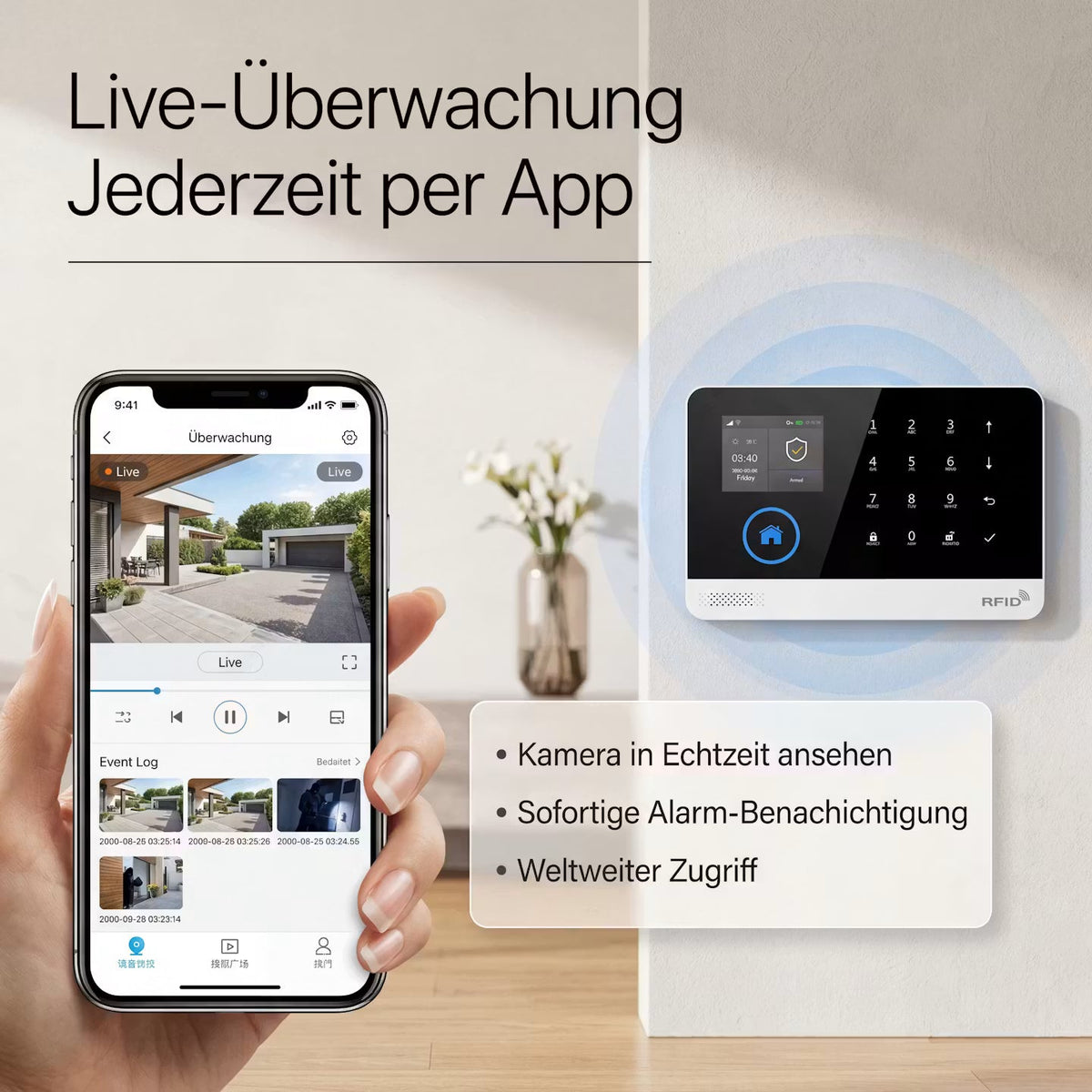 HomeSentinel Pro – Smarte Alarmanlage – Produktansicht 4