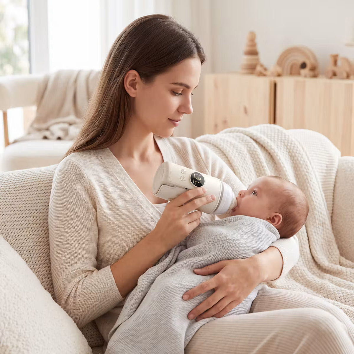 Nurtura Warm – Kabelloser Babyflaschenwärmer mit 6 Temperaturstufen – Produktansicht 4
