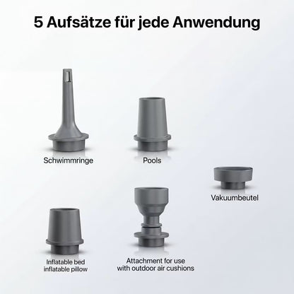 AeroPump Quad – Kabellose 4-in-1-Mini-Luftpumpe – Produktansicht 6