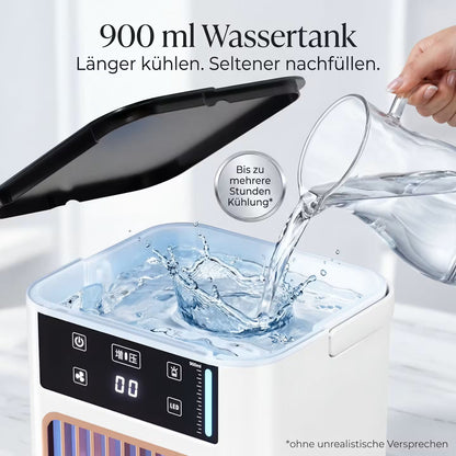 AeroFlow Mist – Kühlender Luftbefeuchter & Tischventilator – Produktansicht 2