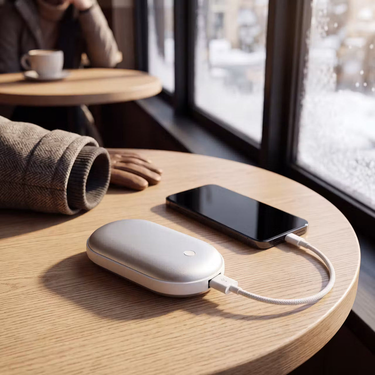 ThermoPalm Duo – Doppelseitiger Handwärmer mit 3 Wärmestufen – Produktansicht 8