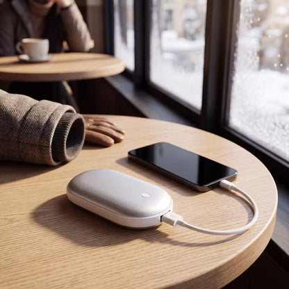 ThermoPalm Duo – Doppelseitiger Handwärmer mit 3 Wärmestufen – Produktansicht 8