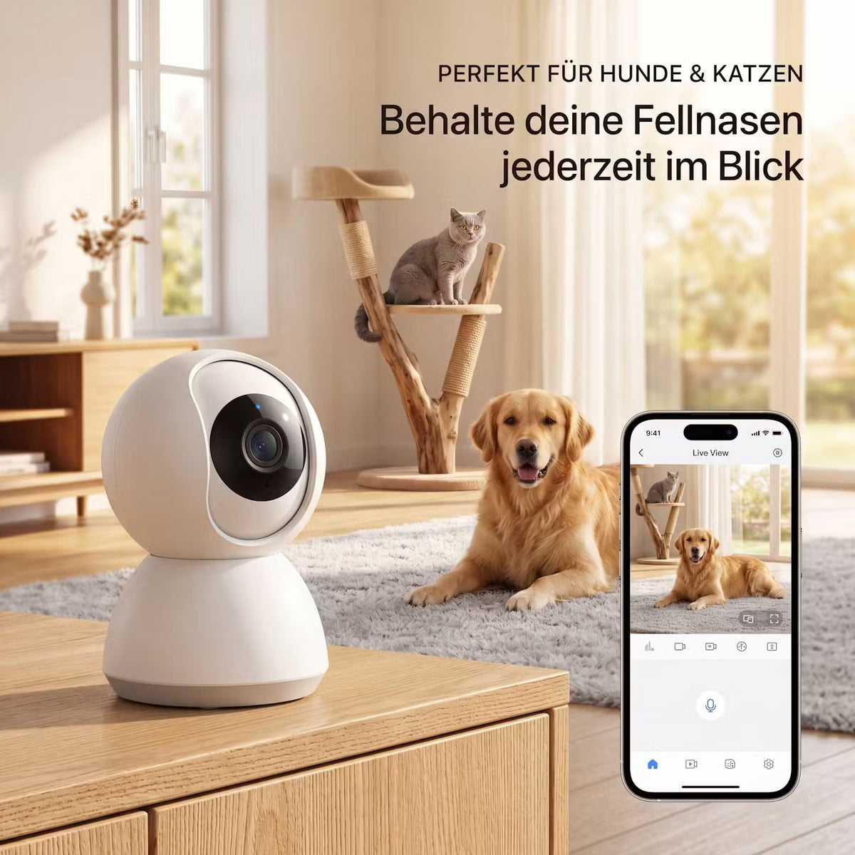 PawVision Pro – WLAN-Hundekamera mit Nachtsicht & App – Produktansicht 5
