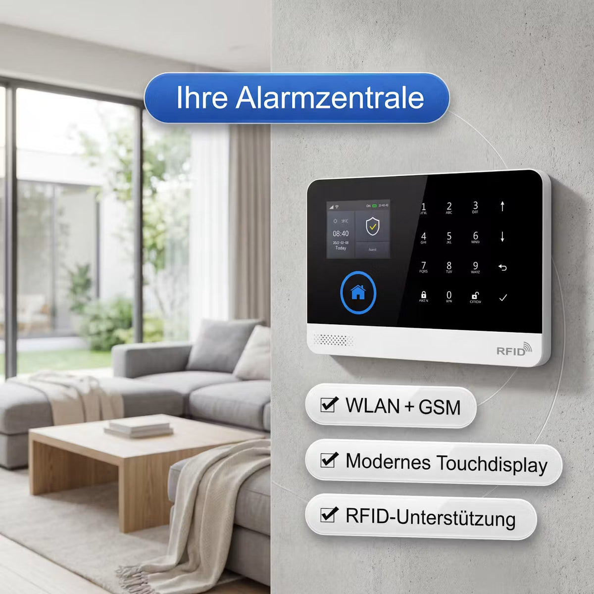 HomeSentinel Pro – Smarte Alarmanlage – Produktansicht 3