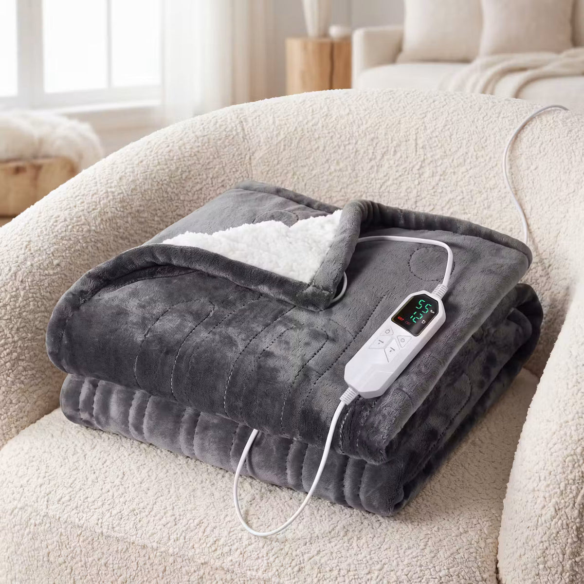 ThermoNest Cozy – Waschbare Heizdecke mit Thermostat – Produktansicht 1