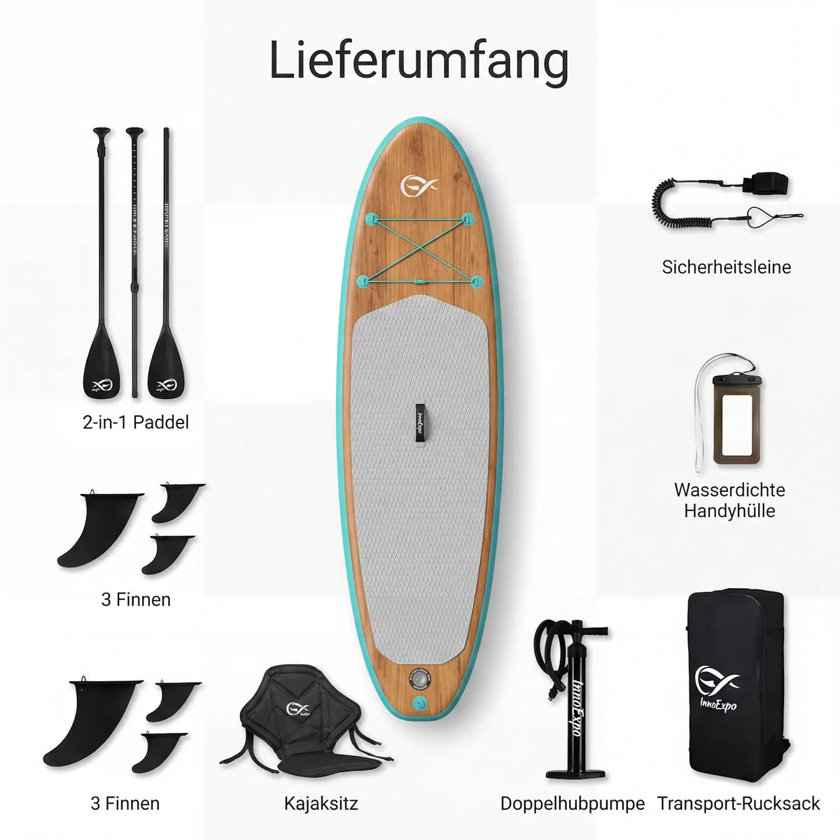 AquaGlide – Premium-SUP-Komplettset – Produktansicht 3