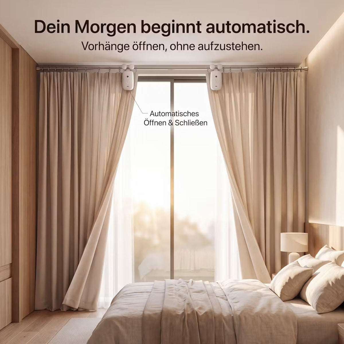 CurtainFlow Smart – WLAN-Vorhangroboter – Produktansicht 2