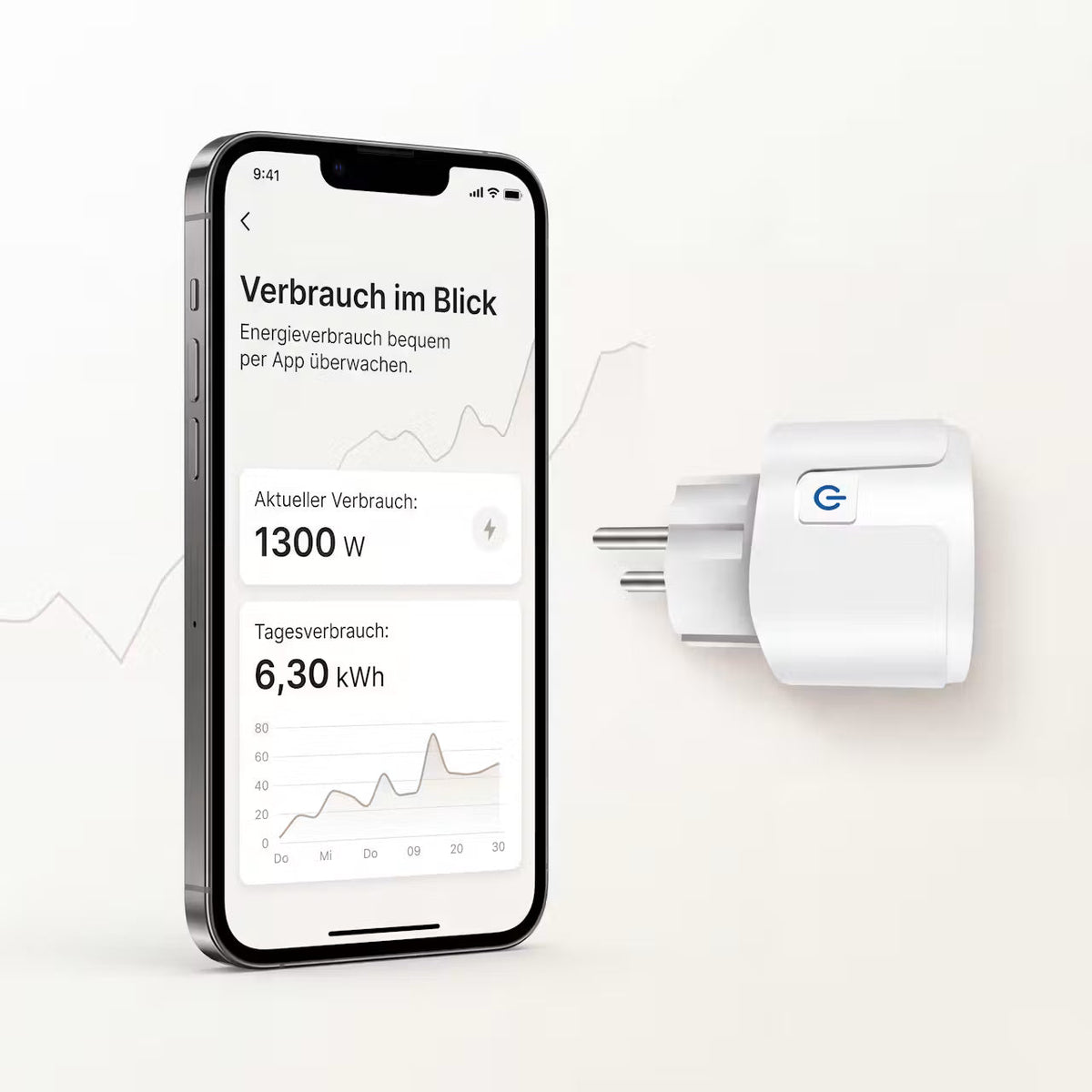 VoltLink Smart – WLAN-Steckdose mit 16 A – Produktansicht 1