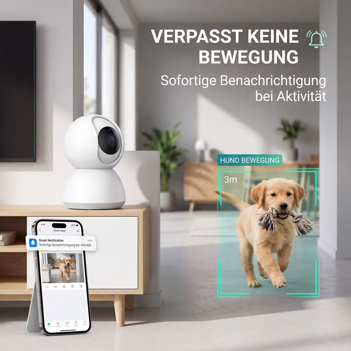 PawVision Pro – WLAN-Hundekamera mit Nachtsicht & App – Produktansicht 11