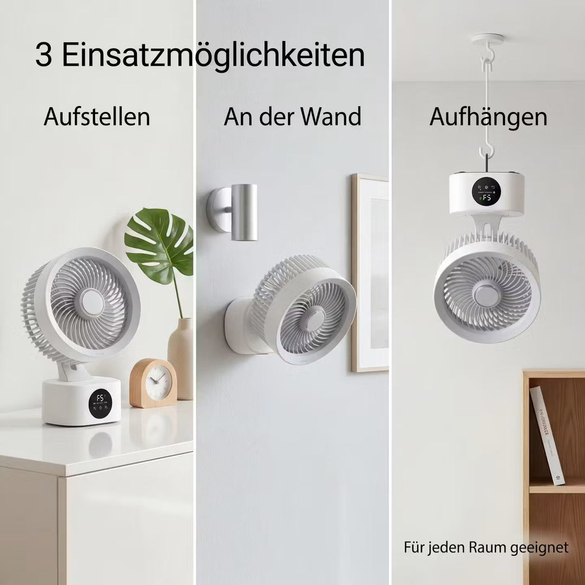 AeroFlow Smart – Tischventilator mit Display – Produktansicht 7