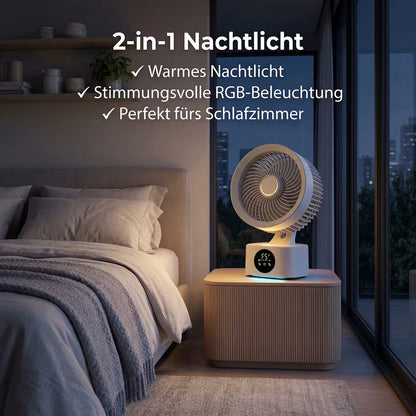 AeroFlow Smart – Tischventilator mit Display – Produktansicht 8