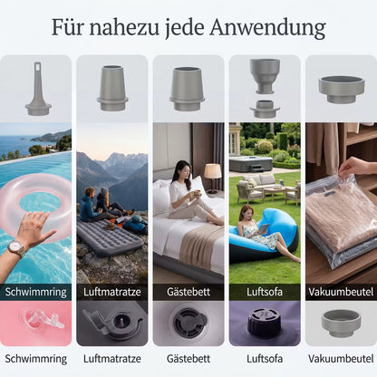 AeroPump Quad – Kabellose 4-in-1-Mini-Luftpumpe – Produktansicht 8