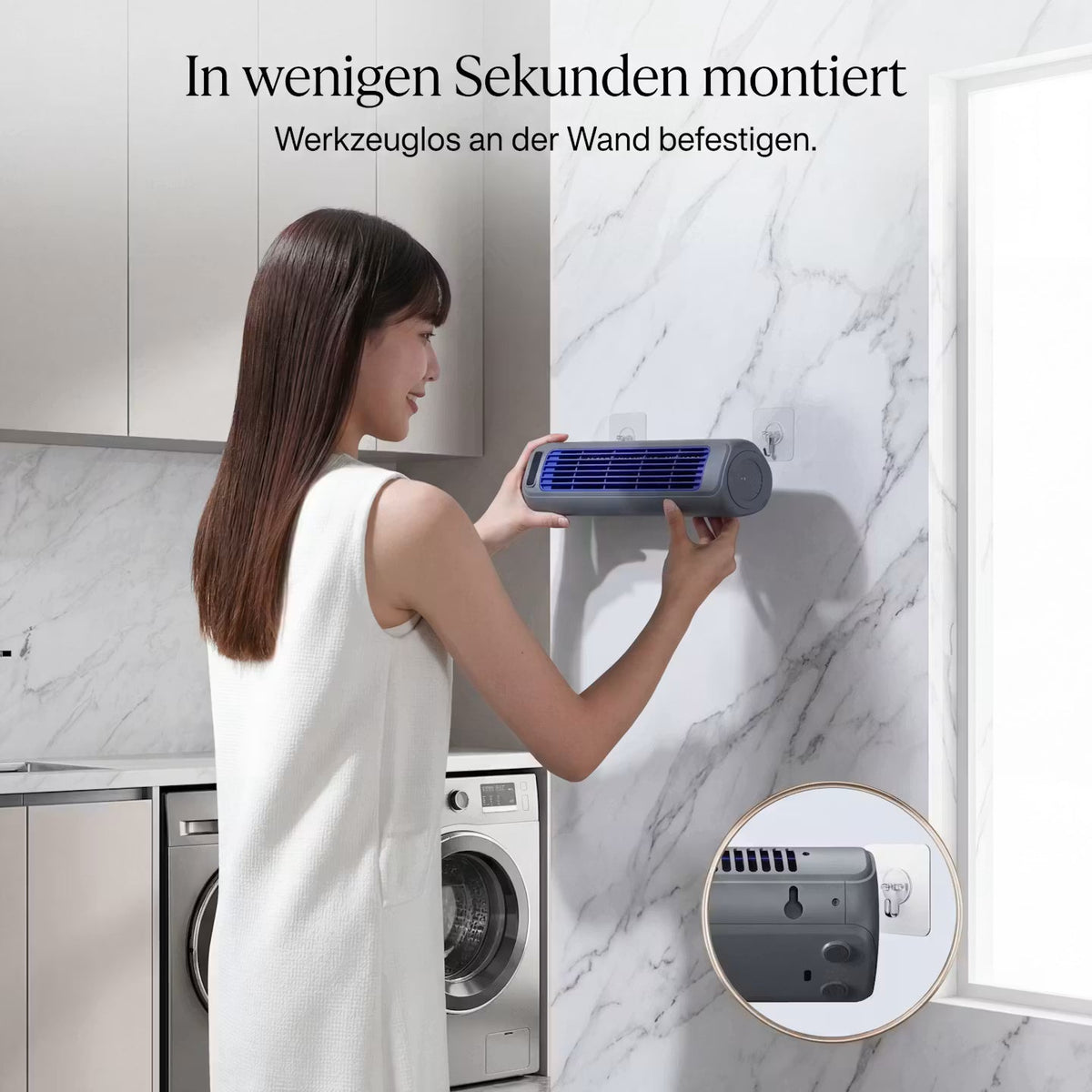AeroFlow Wall – Kabelloser Wandventilator – Produktansicht 6