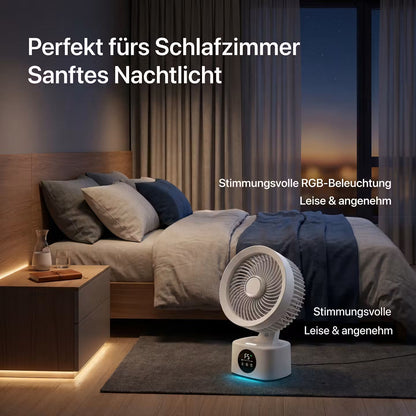 AeroFlow Smart – Tischventilator mit Display – Produktansicht 10