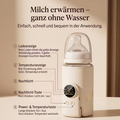 Nurtura Warm – Kabelloser Babyflaschenwärmer mit 6 Temperaturstufen – Produktansicht 6