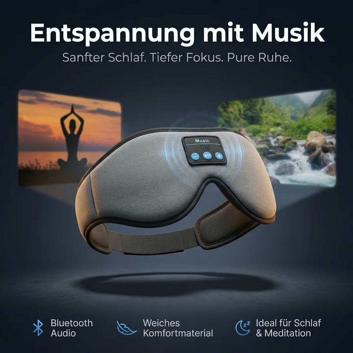 DreamWave Mask – Schlafmaske mit Bluetooth-Audio – Produktansicht 5