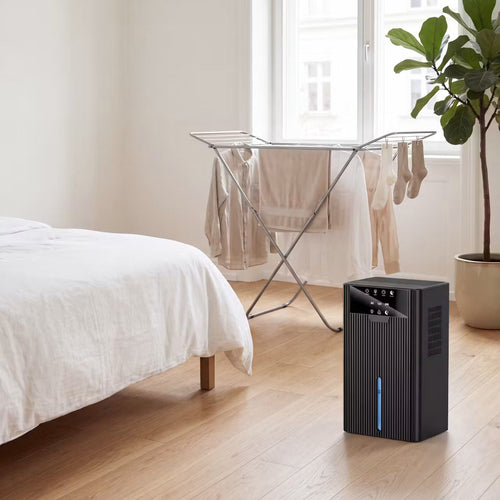 DrySense Ambient – Kompakter Luftentfeuchter mit Ambientelicht – Produktansicht 1
