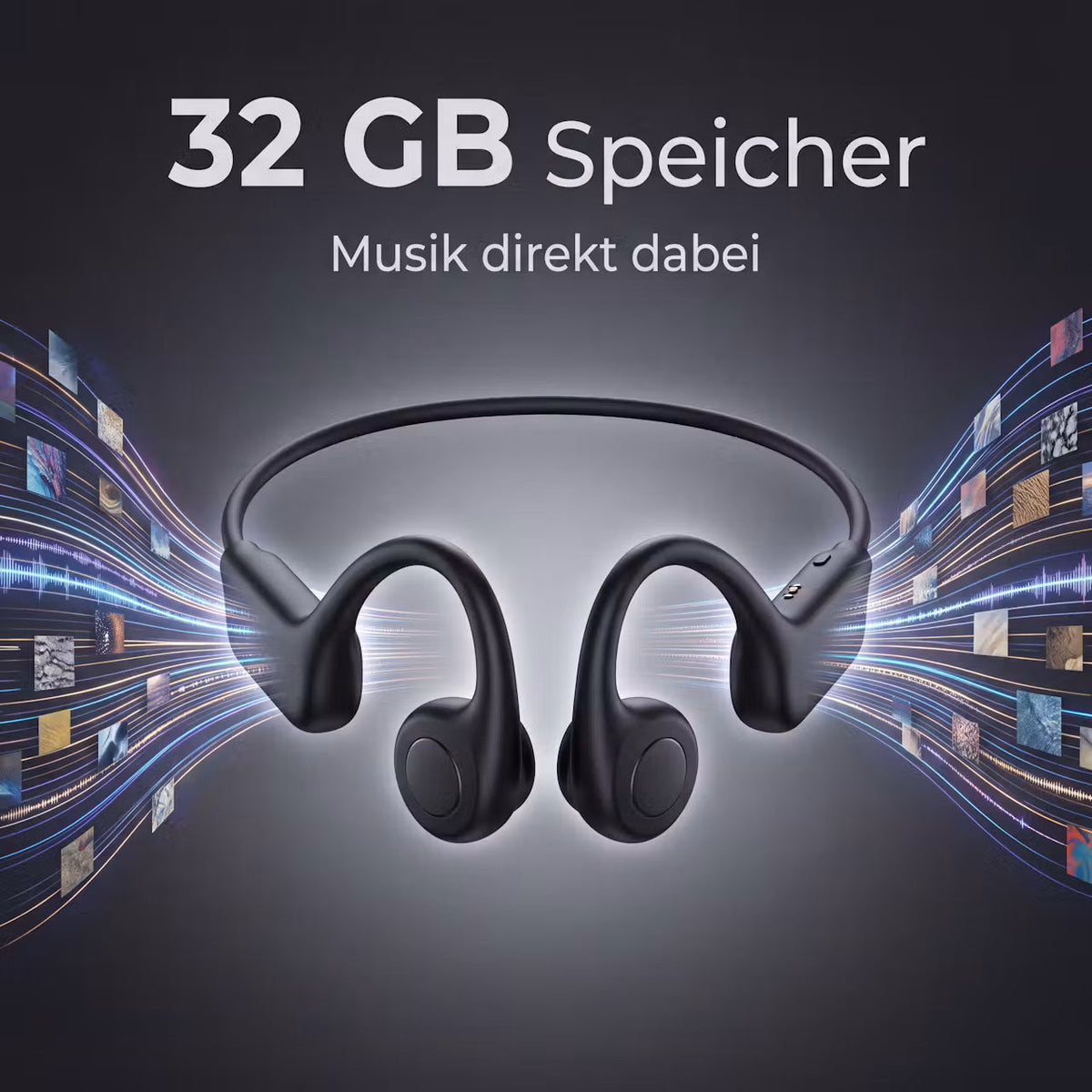 AudioSonic Aqua – Wasserdichte Kopfhörer zum Schwimmen – Produktansicht 7