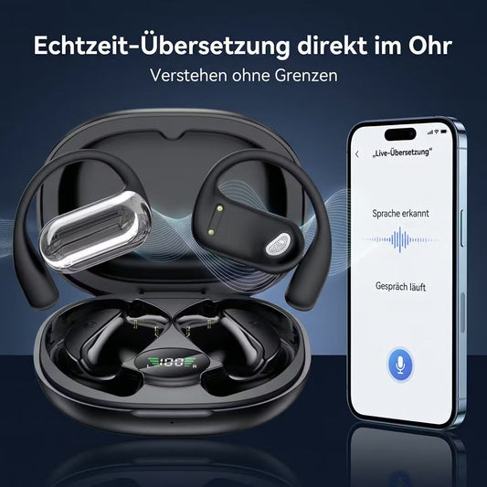 LinguaSonic AI – Übersetzer-Kopfhörer mit KI-Sprachassistenz – Produktansicht 1