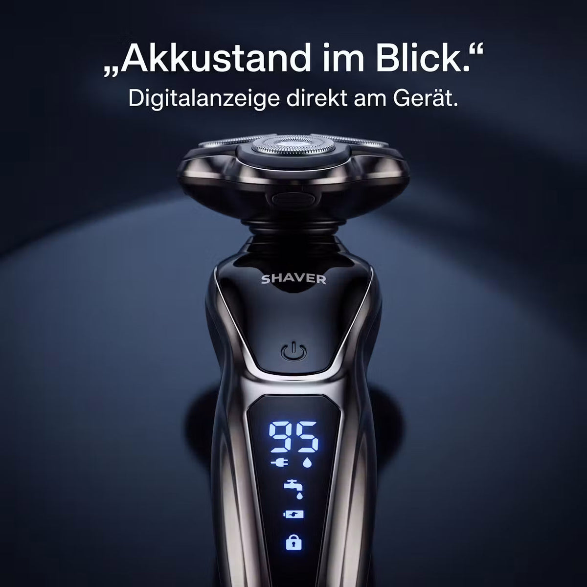 GlideEdge Rotary – Elektrorasierer mit rotierendem 3-Klingen-Kopf – Produktansicht 7