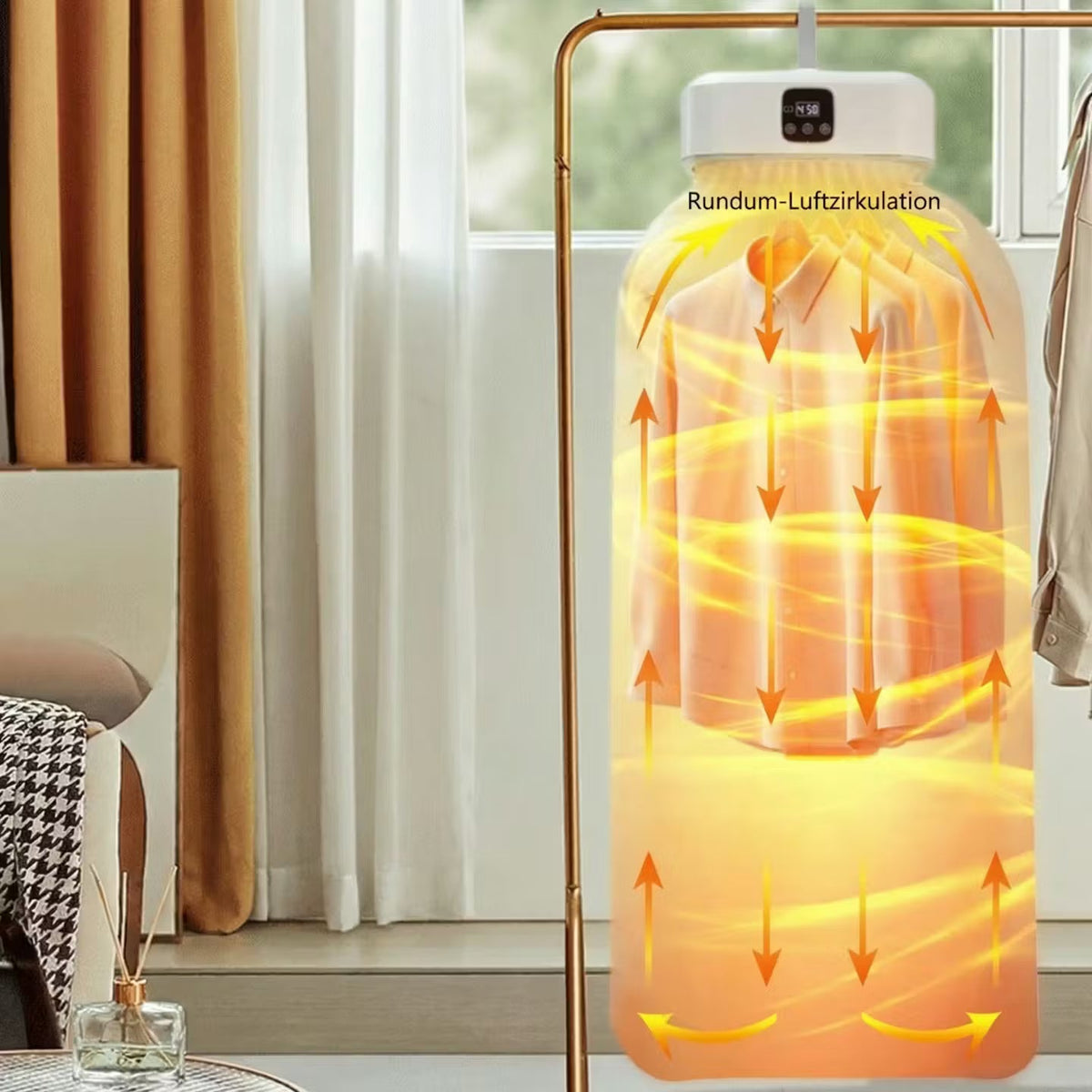 DryNest Go – Tragbarer Wäschetrockner mit UV-Funktion – Produktansicht 8