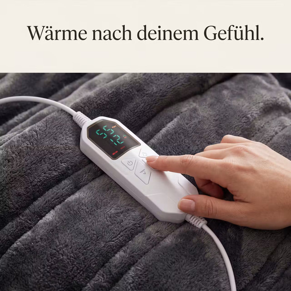 ThermoNest Cozy – Waschbare Heizdecke mit Thermostat – Produktansicht 3