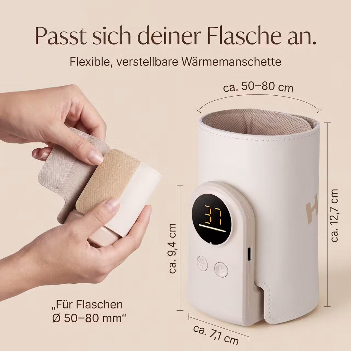 Nurtura Warm – Kabelloser Babyflaschenwärmer mit 6 Temperaturstufen – Produktansicht 7