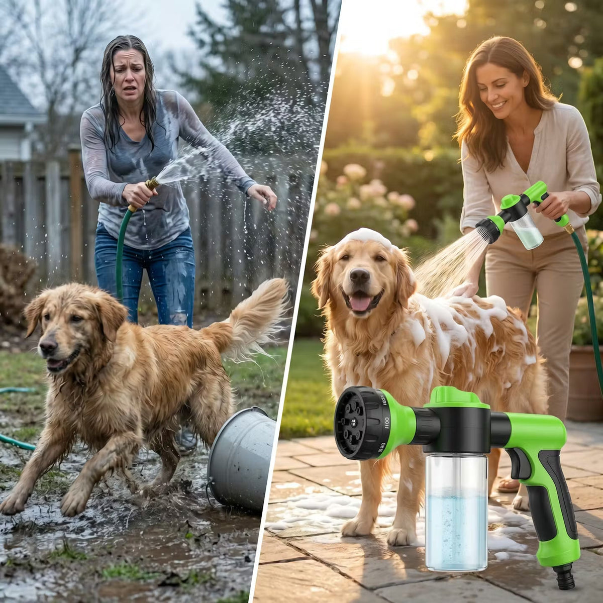 PawShower Duo – Hundedusche mit Shampoo-Spender – Produktansicht 5