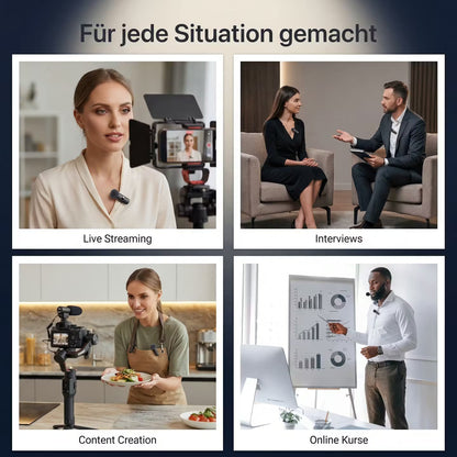 VoiceClip Mini – Kabelloses Ansteckmikrofon für iOS & Android – Produktansicht 6