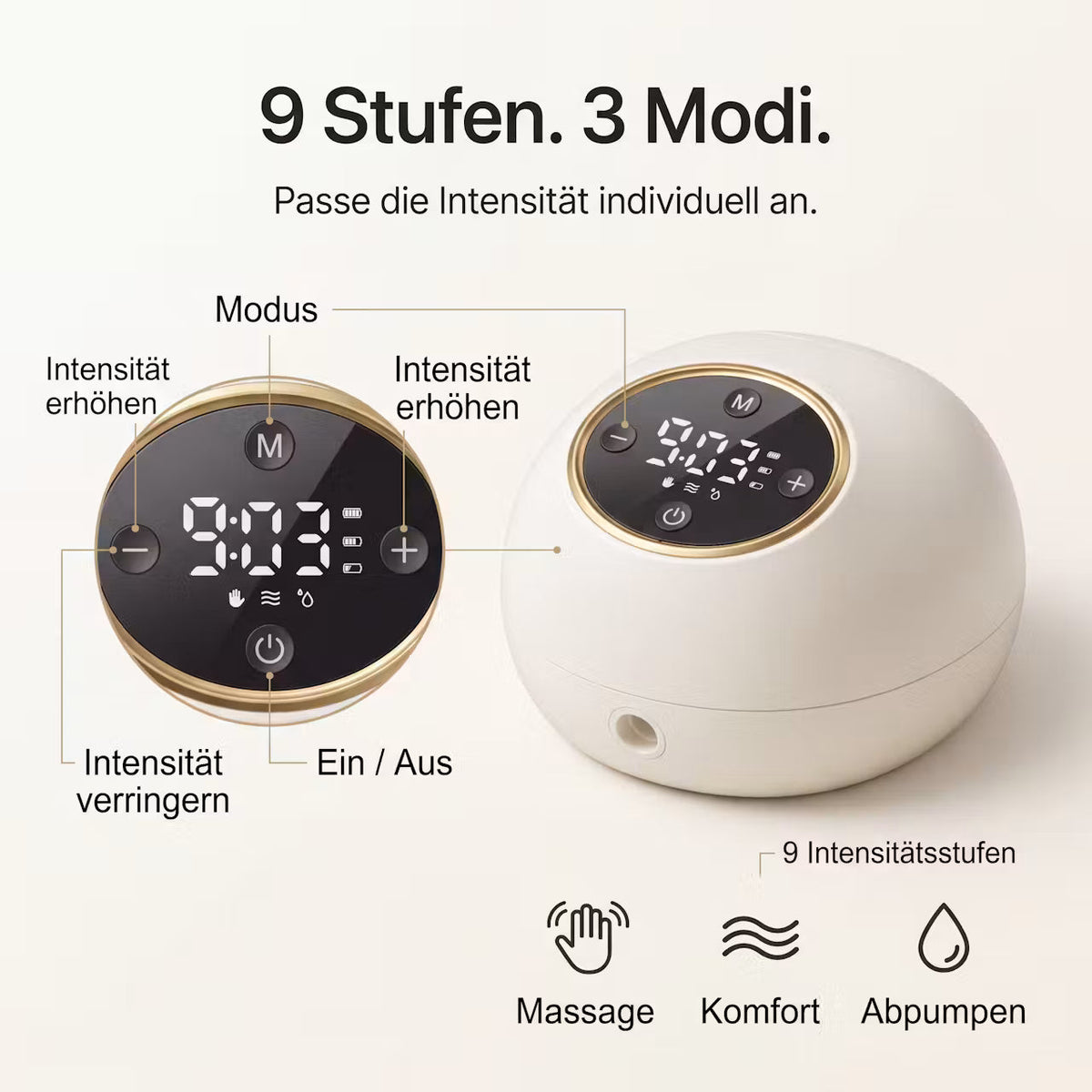 Nurtura Flow – Tragbare Hands-free-Milchpumpe – Produktansicht 4