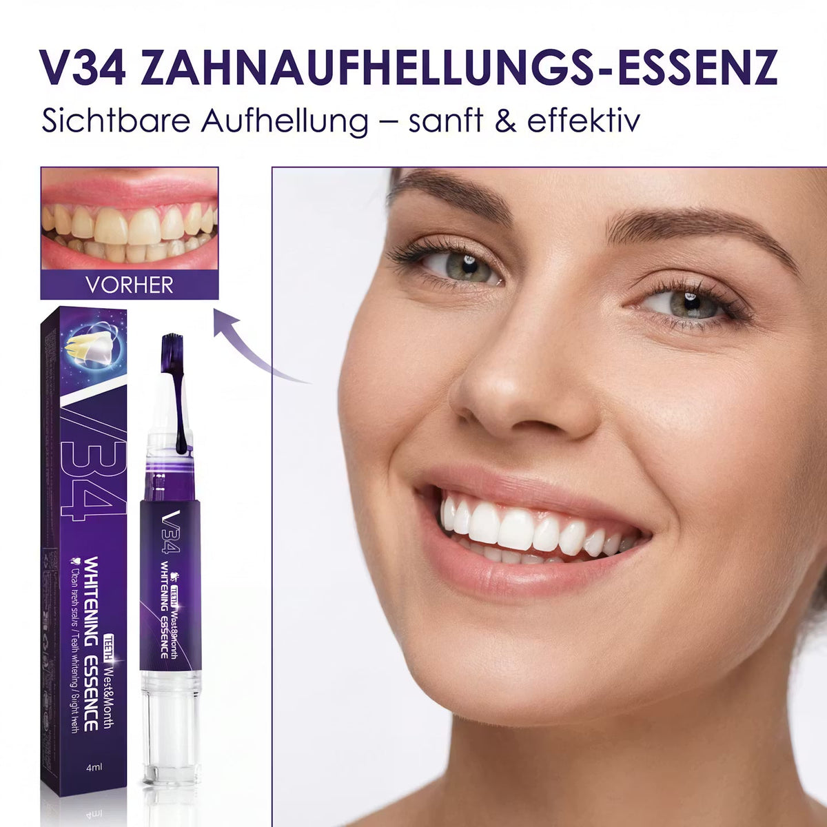 VioletGlow Pen V34 – Zahnpflegestift – Produktansicht 11