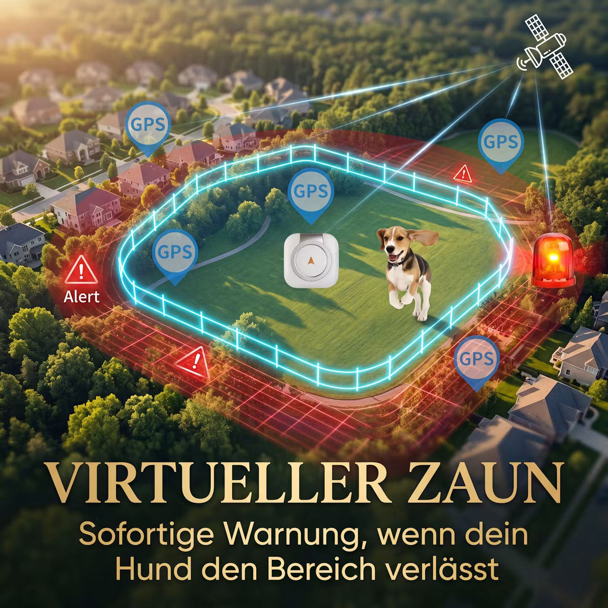 PawTrace Go – GPS-Tracker-Halsband für Hunde & Katzen – Produktansicht 3