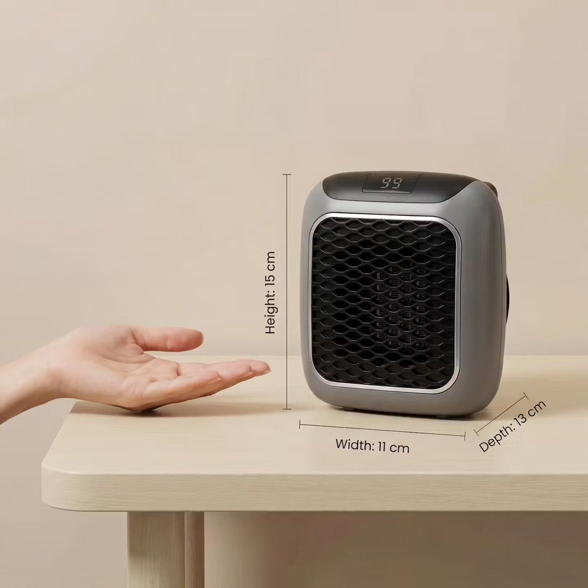 ThermoNest Mini – Kompakter Wand-Heizlüfter – Produktansicht 8