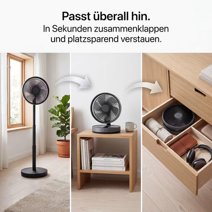 AeroFlow Flex – Kabelloser 4-in-1-Standventilator – Produktansicht 6