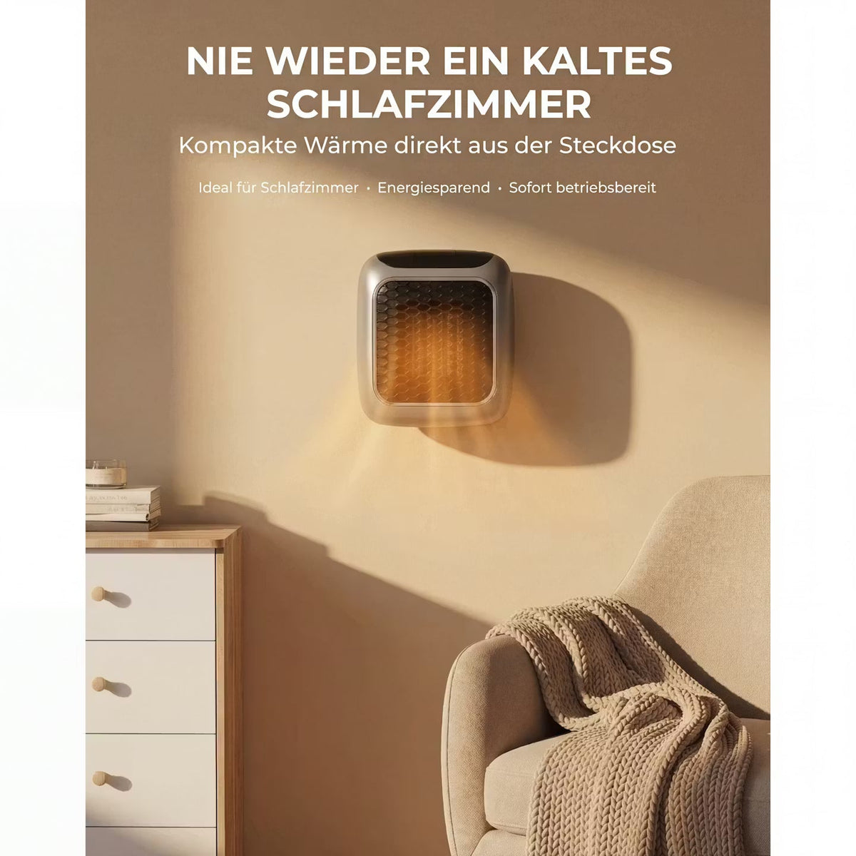 ThermoNest Mini – Kompakter Wand-Heizlüfter – Produktansicht 10