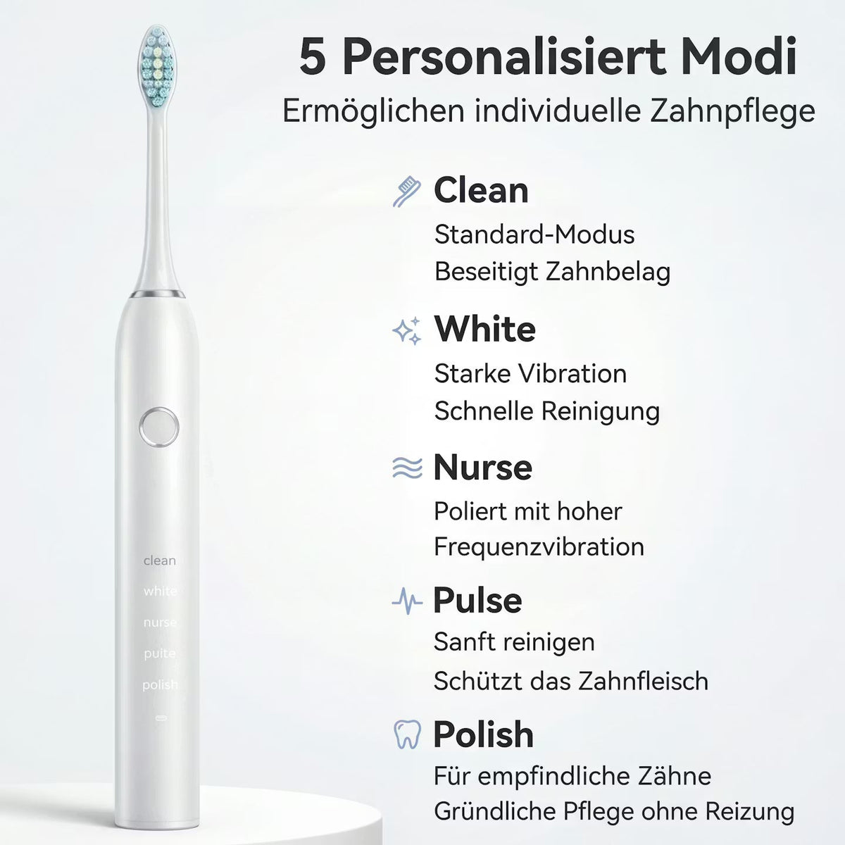 SonicSmile – Elektrische Schallzahnbürste – Produktansicht 3