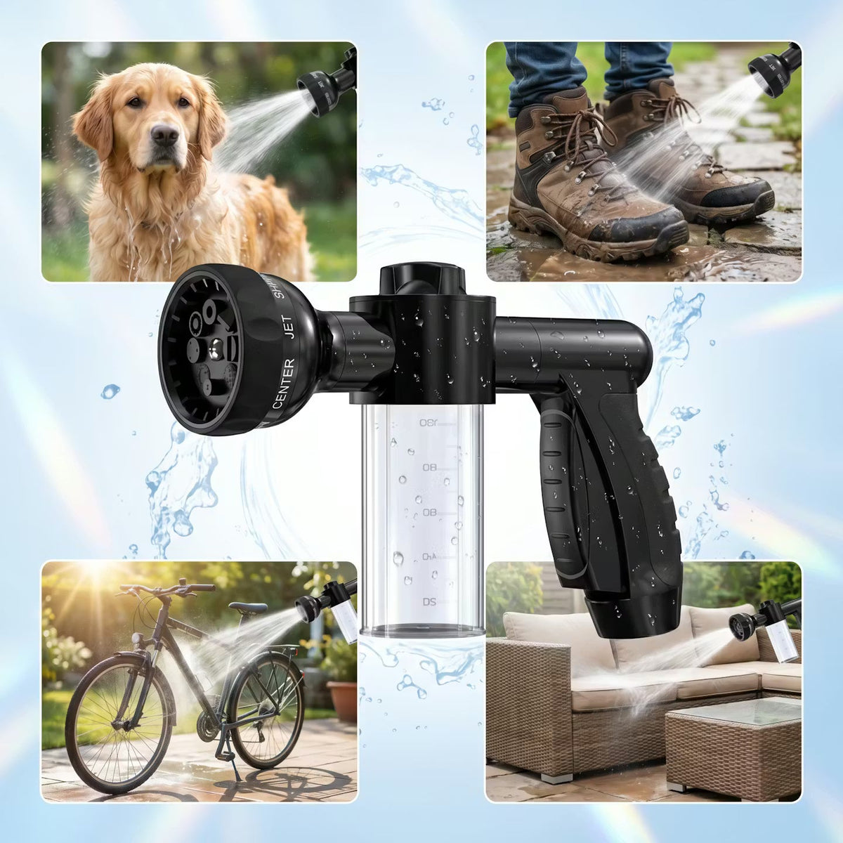 PawShower Duo – Hundedusche mit Shampoo-Spender – Produktansicht 10