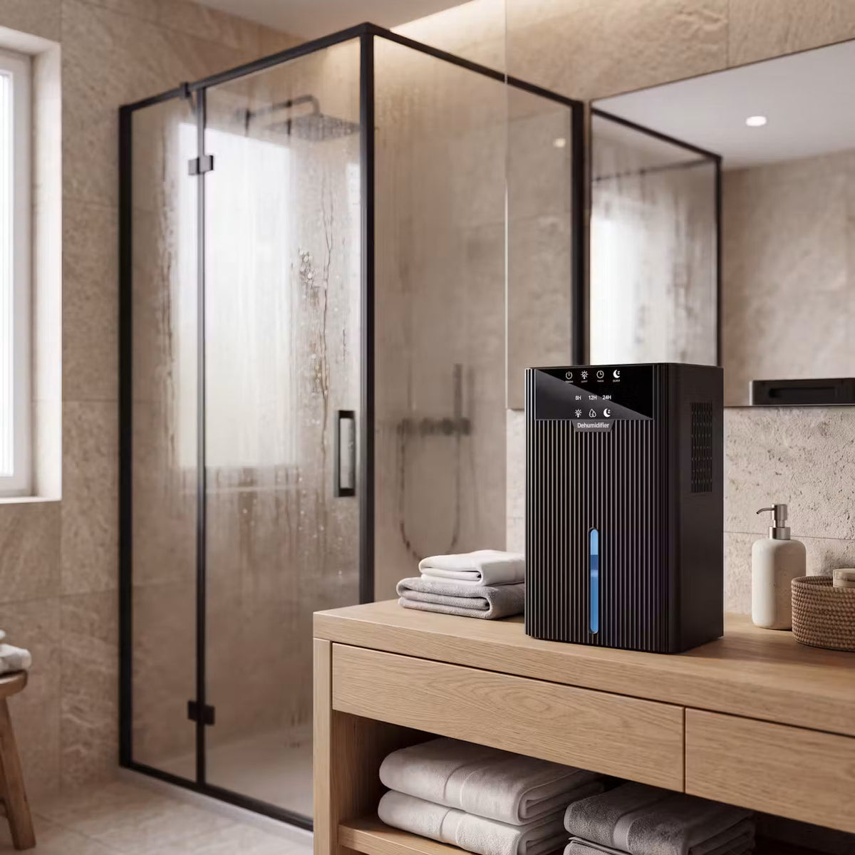 DrySense Ambient – Kompakter Luftentfeuchter mit Ambientelicht – Produktansicht 6