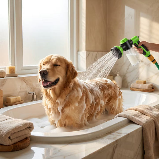 PawShower Duo – Hundedusche mit Shampoo-Spender – Produktansicht 1
