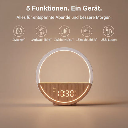 LumaRise Calm – Nachtlicht mit Wecker & Weißem Rauschen – Produktansicht 4