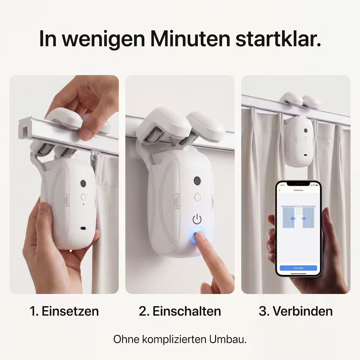 CurtainFlow Smart – WLAN-Vorhangroboter – Produktansicht 5