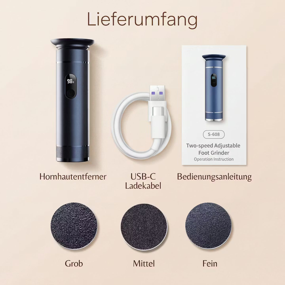 SilkStep – Elektrischer Hornhautentferner – Produktansicht 16