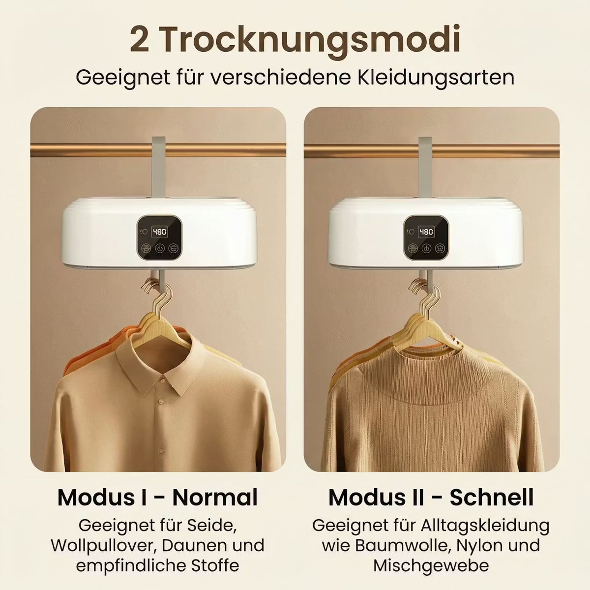 DryNest Go – Tragbarer Wäschetrockner mit UV-Funktion – Produktansicht 6